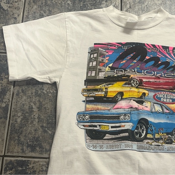Vintage Single stitch 1993 mopar nationals 90’s racing t shirt - Picture 4 of 11
